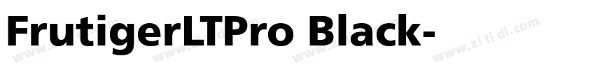 FrutigerLTPro Black字体转换